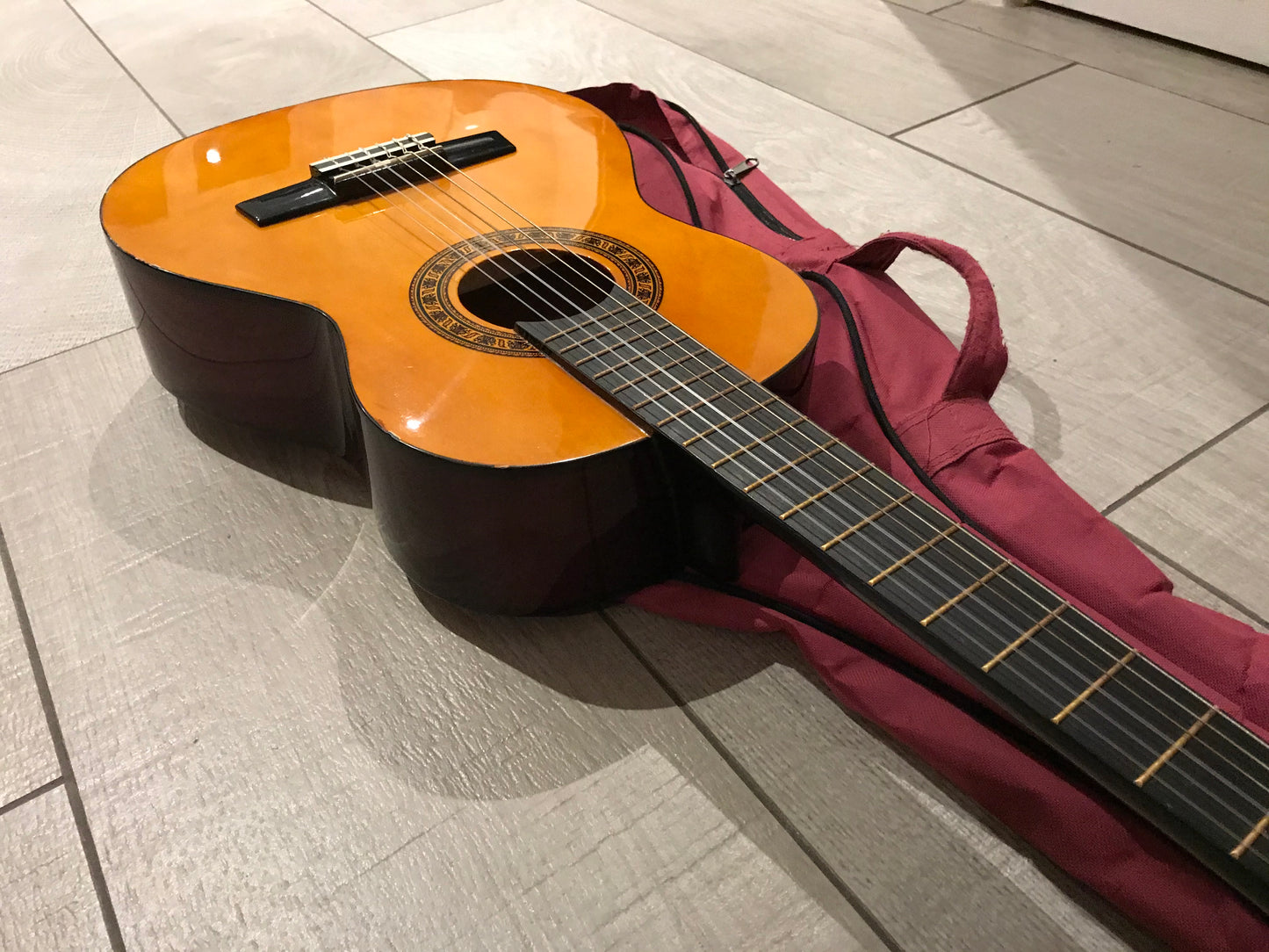 Half size Spanish acoustic guitar