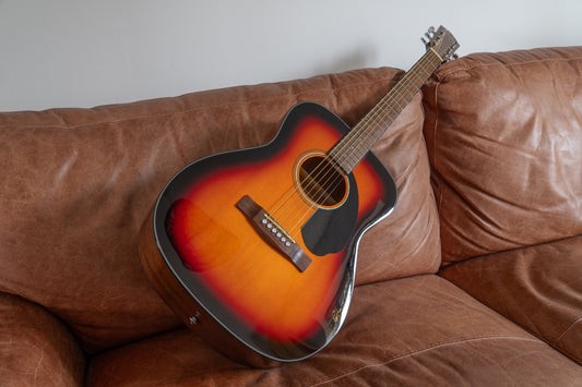 Fender CC-60S Acoustic Concert Size Guitar - Solid Spruce Top | Scalloped Bracing