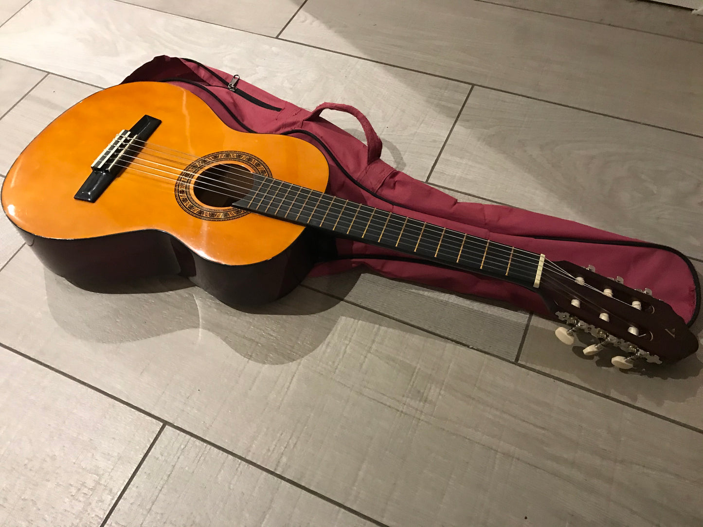 Half size Spanish acoustic guitar