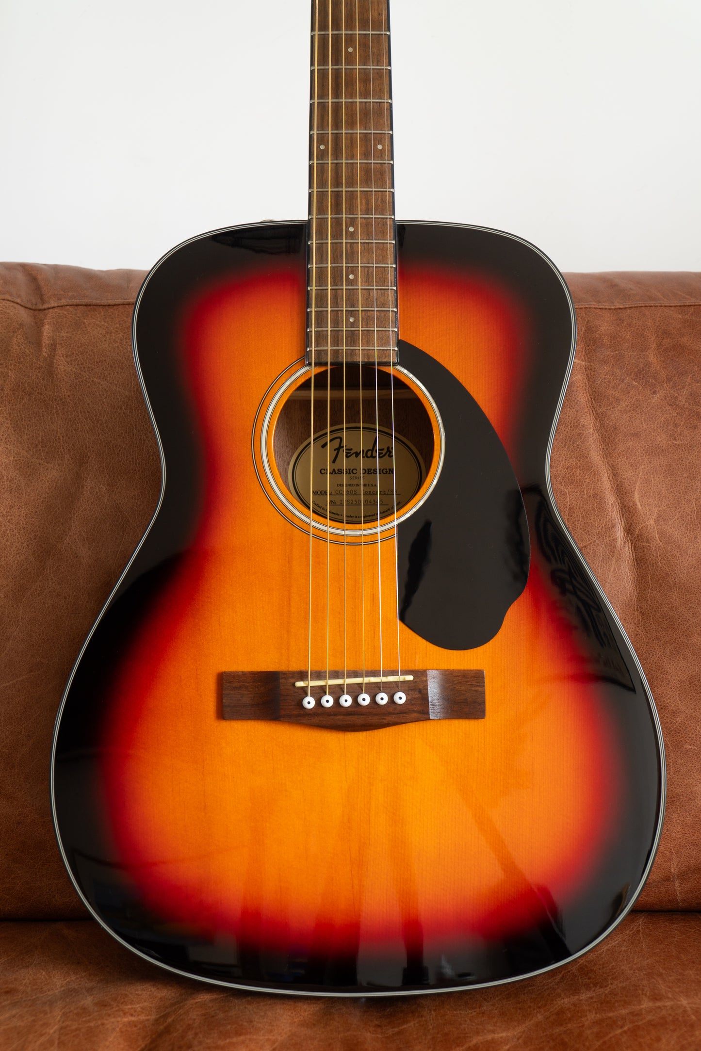 Fender CC-60S Acoustic Concert Size Guitar - Solid Spruce Top | Scalloped Bracing