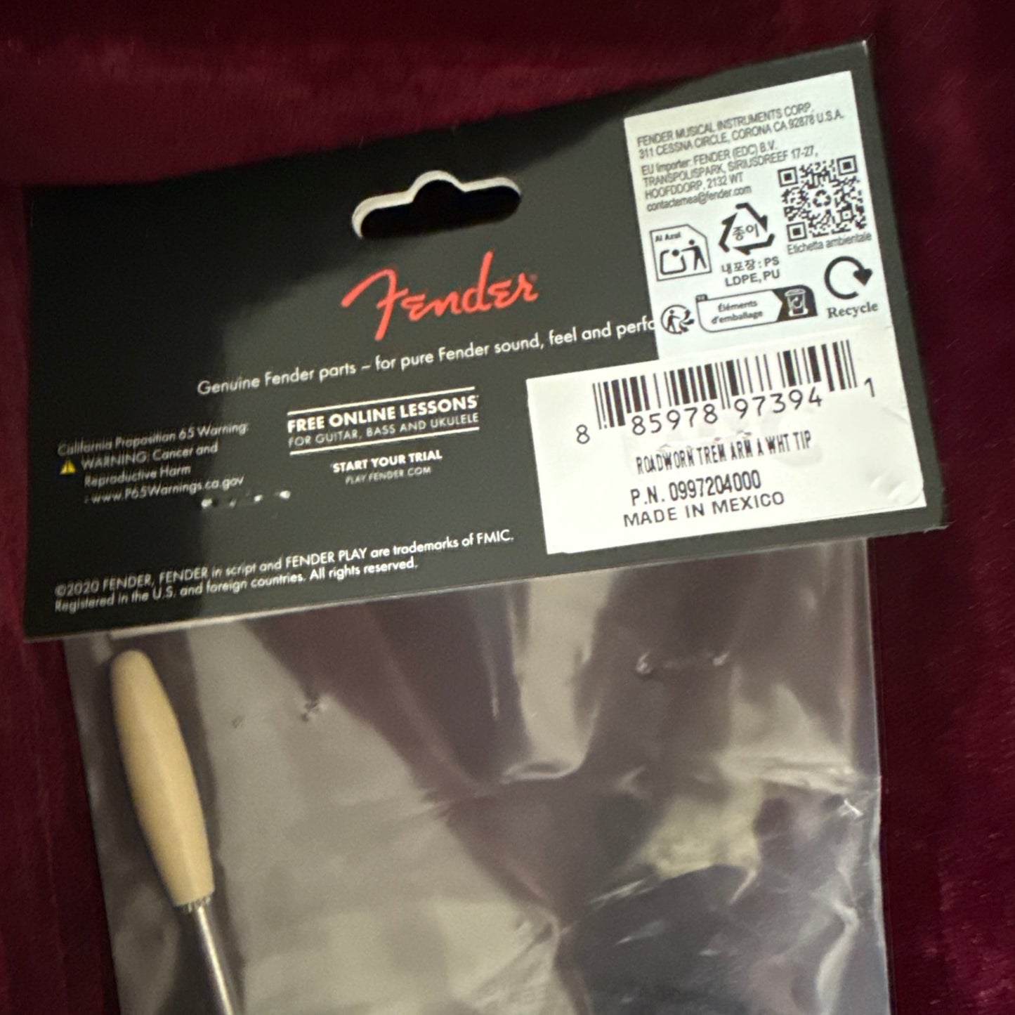 Squier Classic Vibe Stratocaster 2025 - upgraded with genuine Fender Stratocaster parts and pickups and a AAA+++ flame maple neck