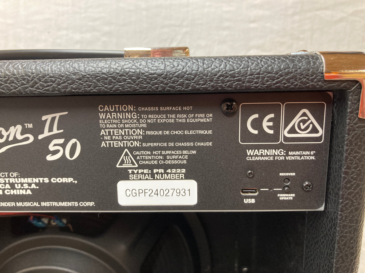 Fender Champion II 50w guitar amp - near new condition - SOLD