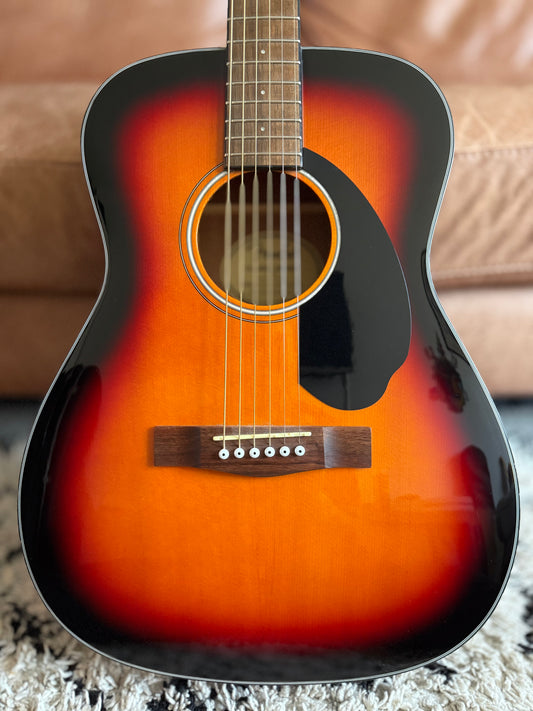 Fender CC-60S Acoustic Concert Size Guitar - Solid Spruce Top | Scalloped Bracing