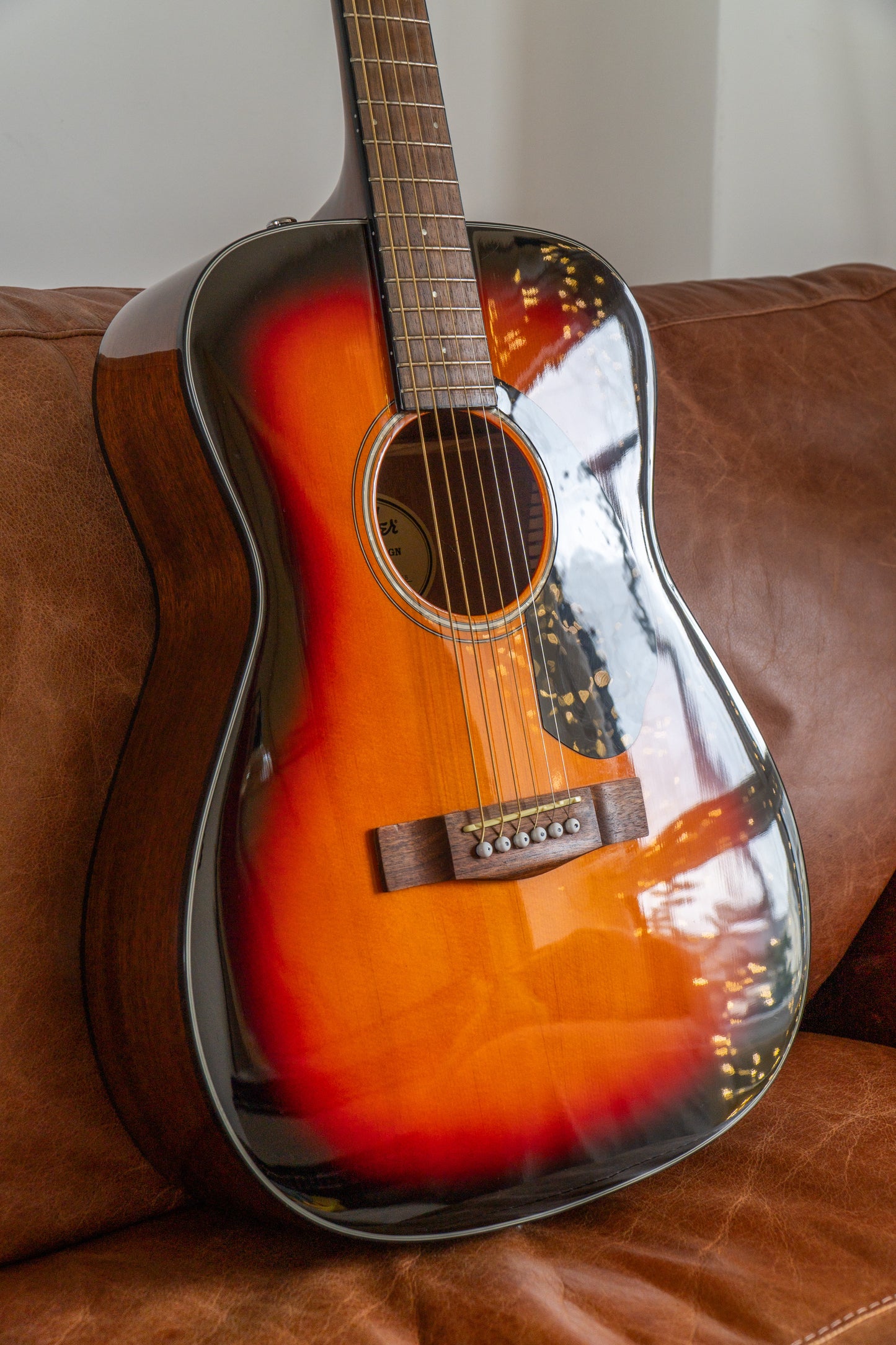 Fender CC-60S Acoustic Concert Size Guitar - Solid Spruce Top | Scalloped Bracing