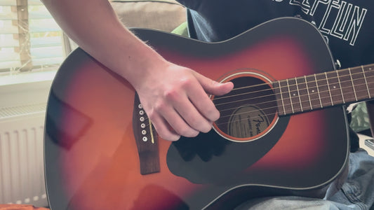 Fender CC-60S Acoustic Concert Size Guitar - Solid Spruce Top | Scalloped Bracing